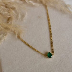 Collar Gota verde